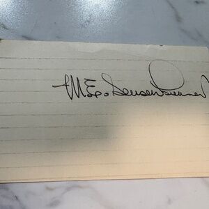 Maynard Jack Sensenbrenner — Autograph Signed Card — Mayor of Columbus, Ohio